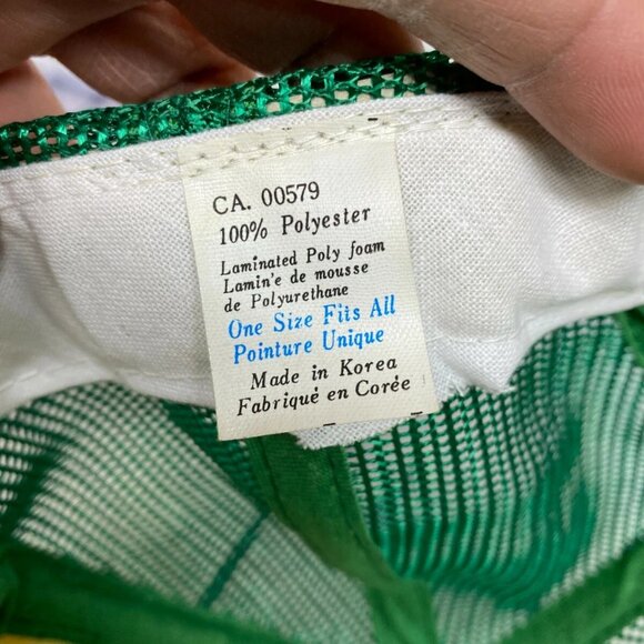 Vintage Hat Cap Snapback Green White I Got This Way From Drinking Beer Trucker - Picture 7 of 8